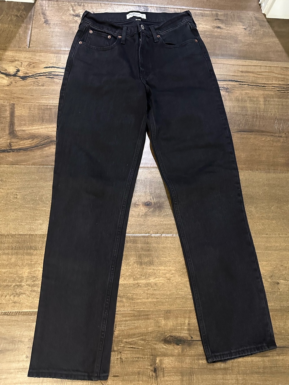 Abercrombie & Fitch Straight Leg Jeans - Black
